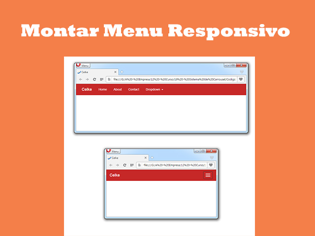 Como montar menu responsivo com Bootstrap